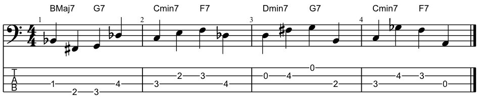 Example Walking Line Movement #3: Chromatic Approach Movement