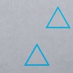 Two blue triangles - Image by Pawel Czerwinski