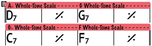 Rhythm Changes (Basic) - B Section simplified