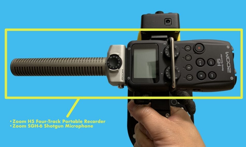Zoom h5 with SGH-6 Shotgun Mic