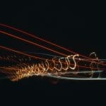 Contrary Motion In Music - Image of moving lights by Damon lam