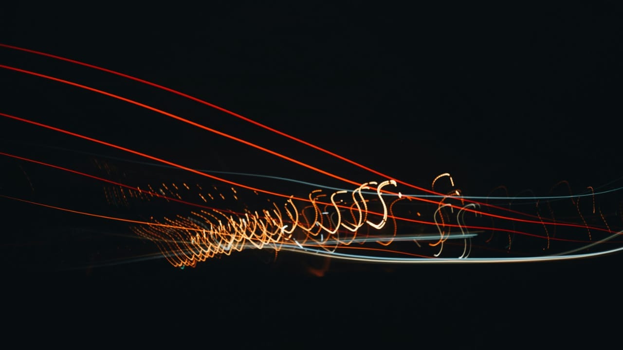 Contrary Motion In Music - Image of moving lights by Damon lam
