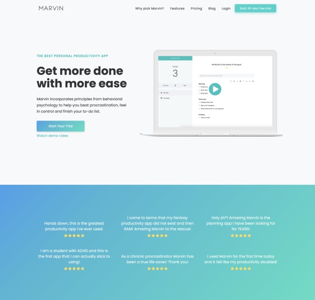 Amazing Marvin Homepage