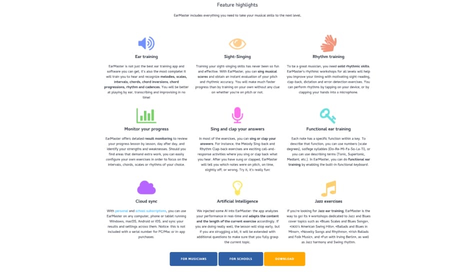 EarMaster - Feature Highlights