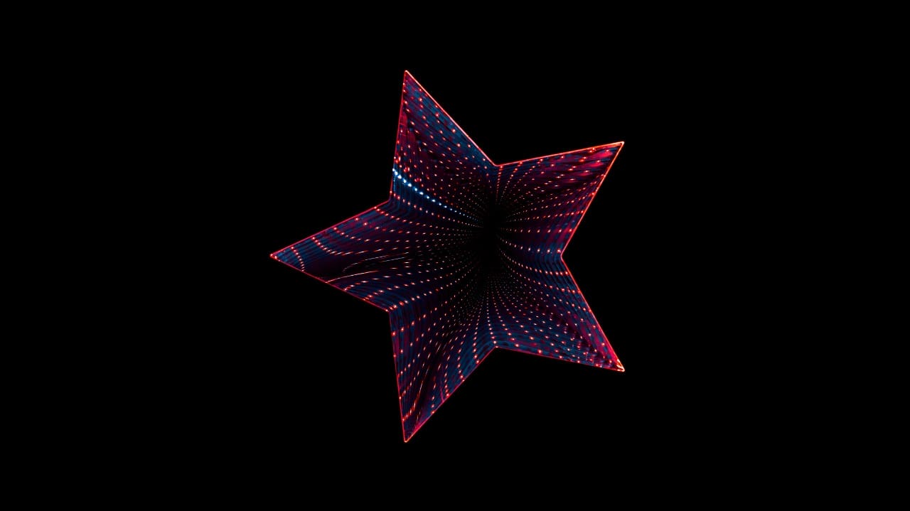 How to play Twinkle Twinkle Little Star - Image of a Red and Blue Star by Daniel Olah