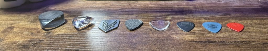 Sample of my collection of guitar pics