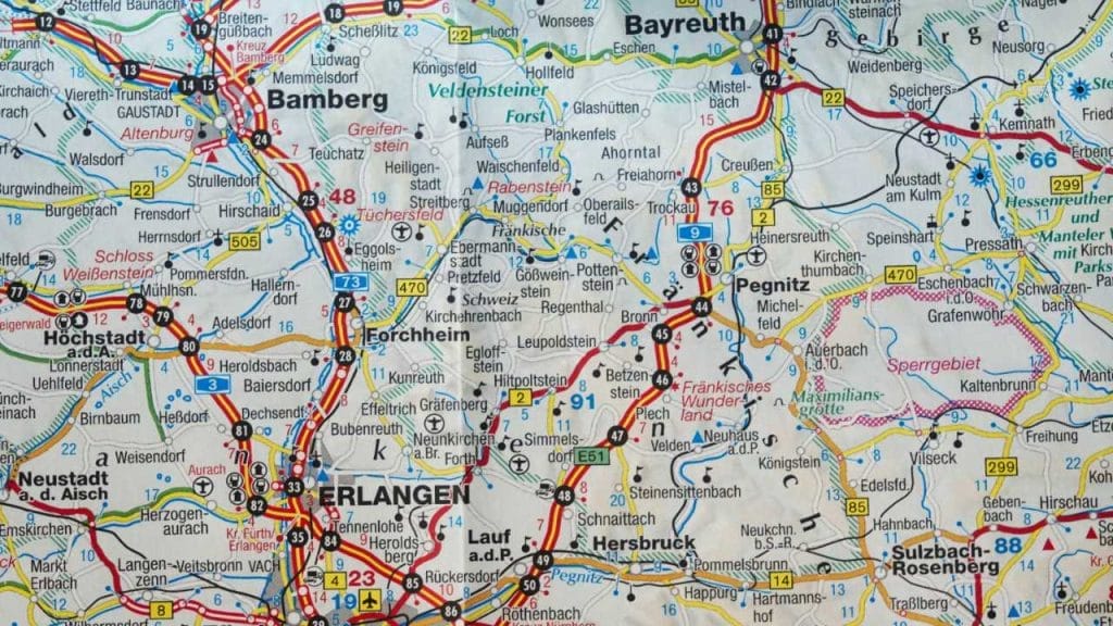Image of a map by Thomas Kinto