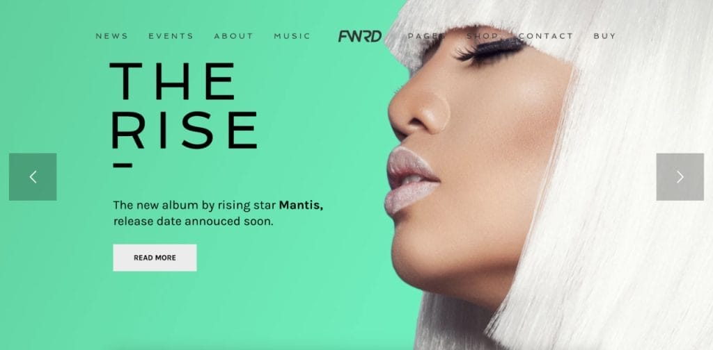 FWRD - Music Band and Musician WordPress Theme