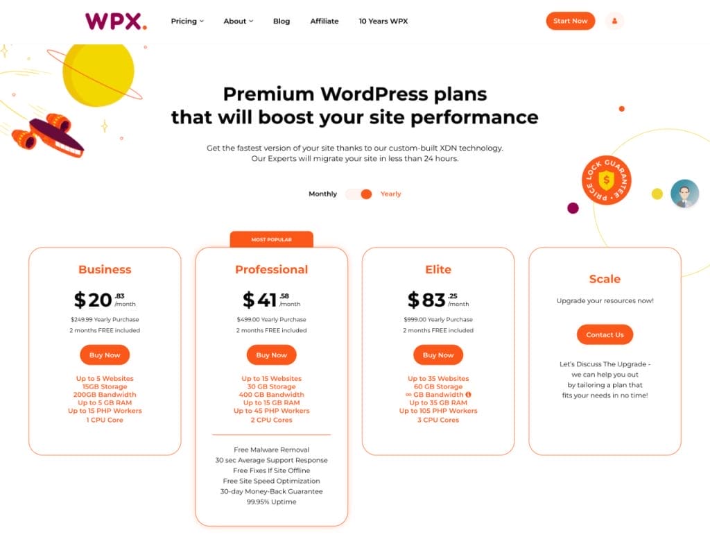 WPX Hosting Plans