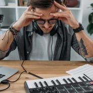 Music producer frustrated and stuck in a musical rut