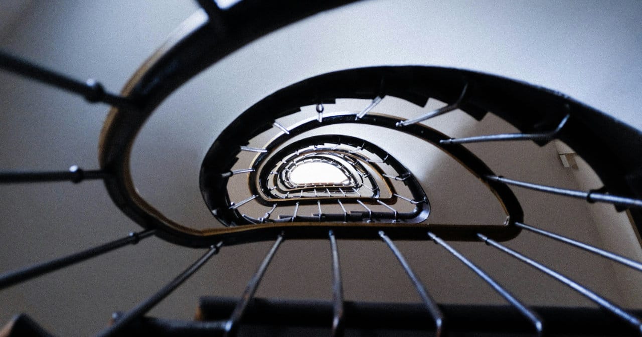 1 Percent Better Every Day - Image of Spiral staircase by Adrien Olichon