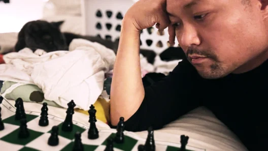Posido Vega studying chess in bed