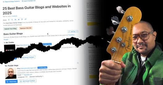 Posido Vega named in Top 25 Bass Guitar Blogs