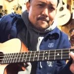 Posido Vega - Playing a Martin 000CJR-10E Acoustic-Electric Bass Guitar