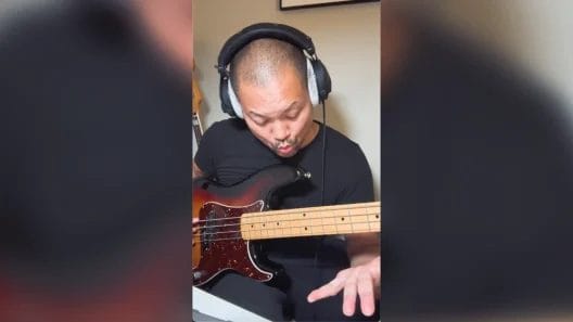 Posido Vega practicing chords slowly