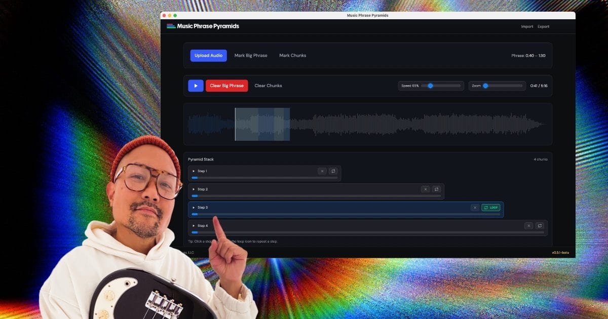 Music Phrase Pyramids - Turn any phrase into a step-by-step practice stack