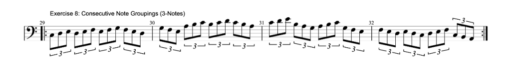Exercise 8 - Consecutive Note Groupings (3-Notes)